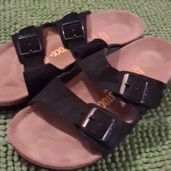 Birkenstock Black Suede Sandals, Size 37, Regular Width, EUC. - Picture 7 of 8